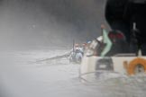 The Cancer Research UK Women's Boat Race 2018: One reason for the lack of race photos is seen here - the boats were out of sight a lot of the time. Here a part of the RIB is in the way on the left, and the umpire's launch on the right..
River Thames between Putney Bridge and Mortlake,
London SW15,

United Kingdom,
on 24 March 2018 at 16:34, image #172