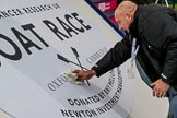 The Cancer Research UK Women's Boat Race 2018: Cleaning up after the Women's Boat Race, there will be more champagne all over the place after the men's race.
River Thames between Putney Bridge and Mortlake,
London SW15,

United Kingdom,
on 24 March 2018 at 17:13, image #313