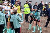 The Cancer Research UK Women's Boat Race 2018: More celebrations and more champagne for the Cambridge women.
River Thames between Putney Bridge and Mortlake,
London SW15,

United Kingdom,
on 24 March 2018 at 17:13, image #314