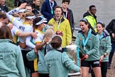 The Cancer Research UK Women's Boat Race 2018: More celebrations and more champagne for the Cambridge women.
River Thames between Putney Bridge and Mortlake,
London SW15,

United Kingdom,
on 24 March 2018 at 17:13, image #315