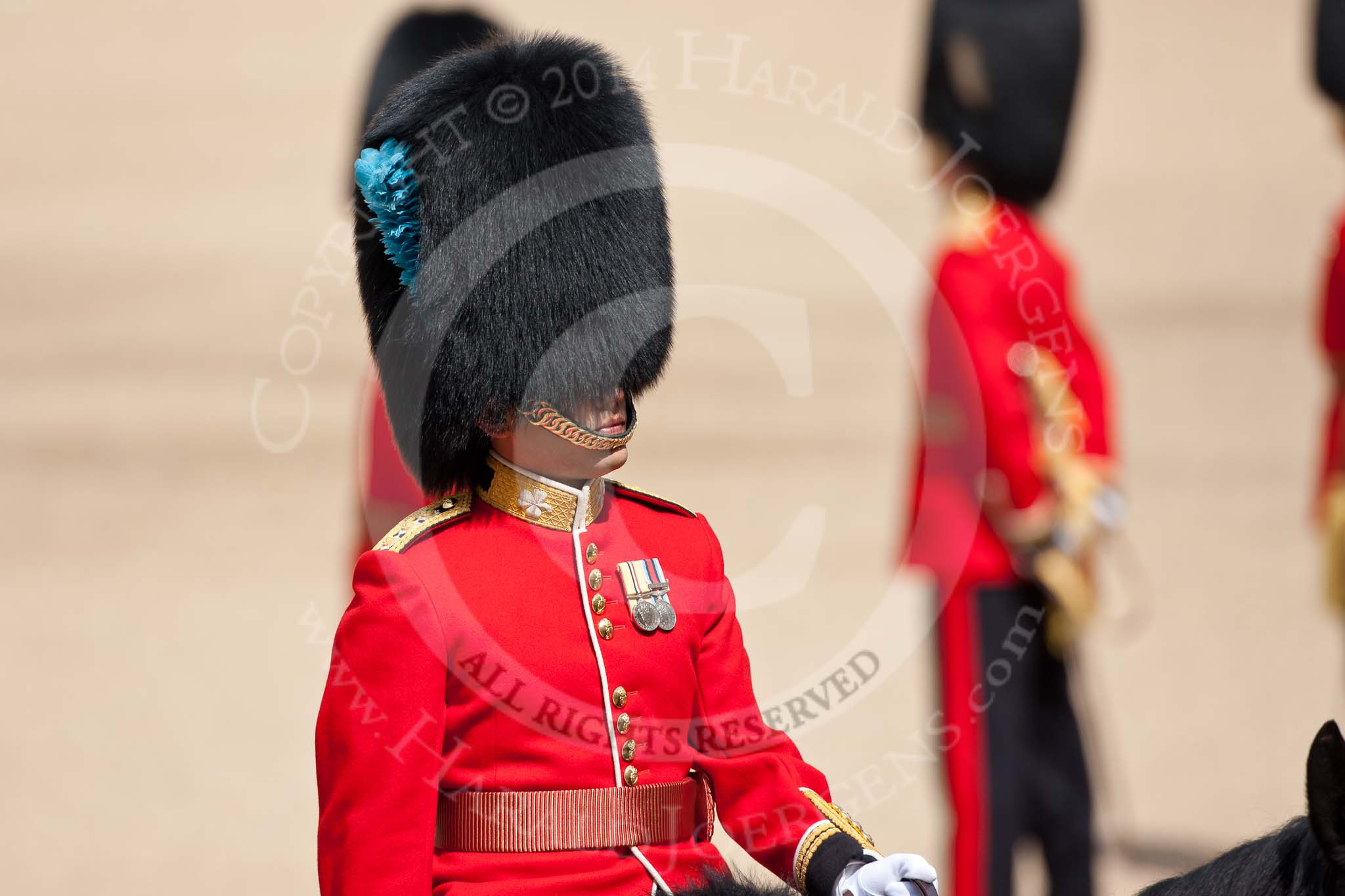 Trooping the Colour 2009: The Adjutant of the Parade, Captain J R H L Bullock-Webster, Irish Guards..
Horse Guards Parade, Westminster,
London SW1,

United Kingdom,
on 13 June 2009 at 10:38, image #72