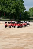 Trooping the Colour 2009: Drum Major M Godsman, Scots Guards, leading the Band of the Scots Guards onto Horse Guards Parade..
Horse Guards Parade, Westminster,
London SW1,

United Kingdom,
on 13 June 2009 at 10:27, image #54