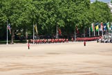 Trooping the Colour 2009: Drum Major C Patterson, Irish Guards, leading the Band of the Irish Guards down Horse Guards Parade..
Horse Guards Parade, Westminster,
London SW1,

United Kingdom,
on 13 June 2009 at 10:27, image #56