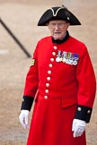 Trooping the Colour 2009: A Chelsea Pensioner arriving to watch the event..
Horse Guards Parade, Westminster,
London SW1,

United Kingdom,
on 13 June 2009 at 09:38, image #11