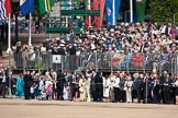 Trooping the Colour 2009: Grand stand on the corner to Horse Guards Road, from where the Royal procession will arrive in less than an hour..
Horse Guards Parade, Westminster,
London SW1,

United Kingdom,
on 13 June 2009 at 10:00, image #18