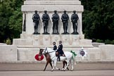 Trooping the Colour 2009: Metropolutan Police on horseback in front of the Guards Memorial..
Horse Guards Parade, Westminster,
London SW1,

United Kingdom,
on 13 June 2009 at 10:07, image #21