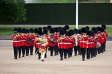 Trooping the Colour 2009: Senior Drum Major Tony Moors, Grenadier Guards, leading the Band of the Grenadier Guards onto Horse Guards Parade..
Horse Guards Parade, Westminster,
London SW1,

United Kingdom,
on 13 June 2009 at 10:11, image #25