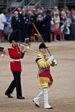 Trooping the Colour 2009: Senior Drum Major Tony Moors, Grenadier Guards, leading the Band of the Grenadier Guards..
Horse Guards Parade, Westminster,
London SW1,

United Kingdom,
on 13 June 2009 at 10:13, image #27