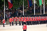 Trooping the Colour 2009: No.7 Guard, No.7 Company Coldstream Guards, marching down Horse Guards Road towards the parade ground..
Horse Guards Parade, Westminster,
London SW1,

United Kingdom,
on 13 June 2009 at 10:19, image #31