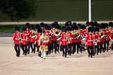 Trooping the Colour 2009: Senior Dum Major Tony Moors, Grenadier Guards, leading the Band onto Horse Guards Parade..
Horse Guards Parade, Westminster,
London SW1,

United Kingdom,
on 13 June 2009 at 10:27, image #52