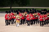 Trooping the Colour 2009: Senior Dum Major Tony Moors, Grenadier Guards, leading the Band onto Horse Guards Parade..
Horse Guards Parade, Westminster,
London SW1,

United Kingdom,
on 13 June 2009 at 10:27, image #53