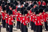 Trooping the Colour 2009: The Band of the Grenadier Guards. On the right, with the trombone, the band sergeant..
Horse Guards Parade, Westminster,
London SW1,

United Kingdom,
on 13 June 2009 at 10:28, image #58