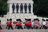 Trooping the Colour 2009: The Band of the Irish Guards, marching along the Guards Memorial to their position on the parade ground..
Horse Guards Parade, Westminster,
London SW1,

United Kingdom,
on 13 June 2009 at 10:30, image #60