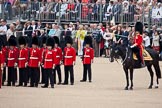 Trooping the Colour 2009: Next to the Colour Party - No. 7 Guard, No. 7 Company Coldstream Guards. On the right of the photo the Adjutant of the Parade, Captain James Bullock-Webster..
Horse Guards Parade, Westminster,
London SW1,

United Kingdom,
on 13 June 2009 at 10:42, image #79