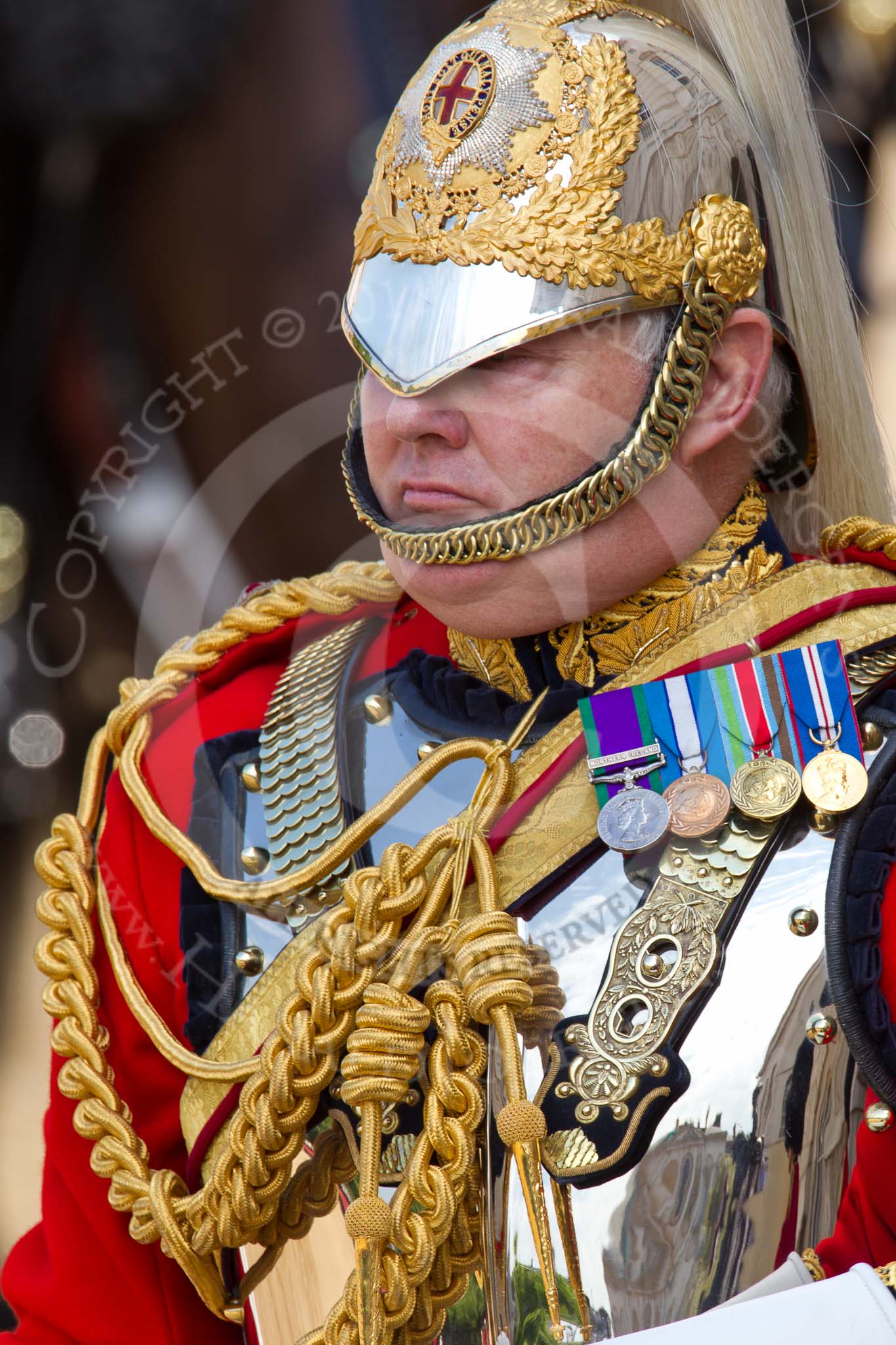 The Colonel's Review 2011: Close-up of the Silver Stick Adjutant, Lieutenant Colonel H S J Scott, The Life Guards.
Horse Guards Parade, Westminster,
London SW1,

United Kingdom,
on 04 June 2011 at 11:01, image #91