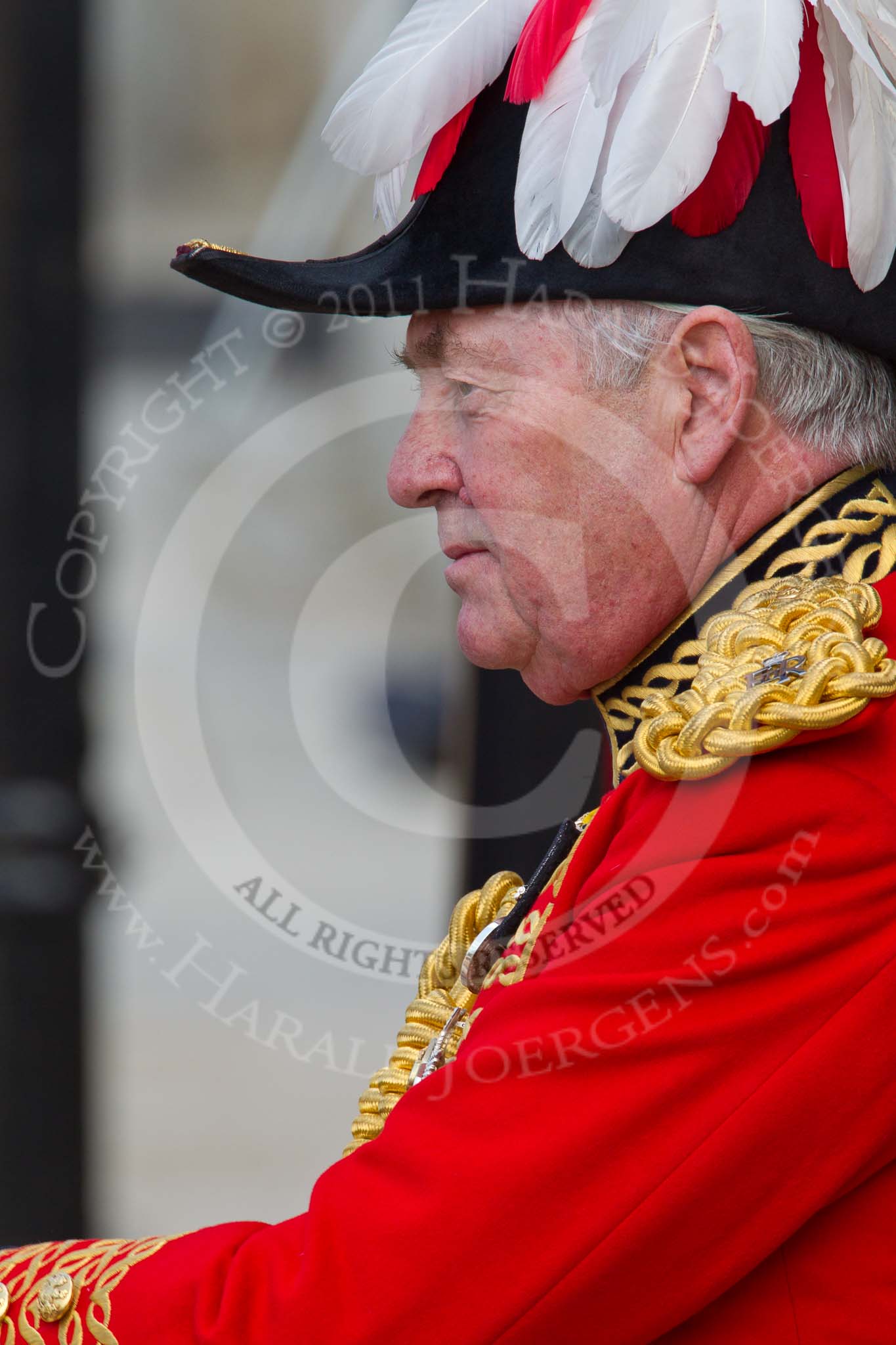 The Colonel's Review 2011: Close-up of the Master of the Horse, The Lord Vestey..
Horse Guards Parade, Westminster,
London SW1,

United Kingdom,
on 04 June 2011 at 11:07, image #106