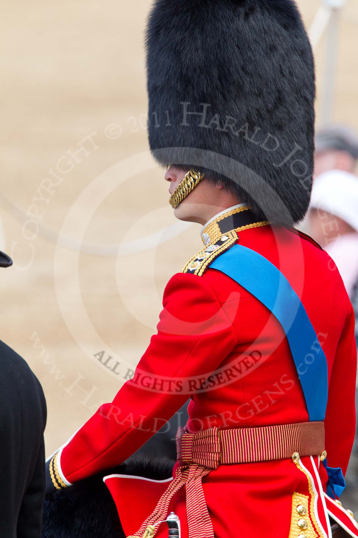 The Colonel's Review 2011: Close-up of HRH Prince William, The Duke of Cambridge, during the Inspection of the Line..
Horse Guards Parade, Westminster,
London SW1,

United Kingdom,
on 04 June 2011 at 11:09, image #109