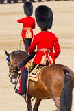 The Colonel's Review 2011: The Field Officer in Brigade Waiting, Lieutenant Colonel Lincoln P M Jopp, Scots Guards, riding out onto the parade ground..
Horse Guards Parade, Westminster,
London SW1,

United Kingdom,
on 04 June 2011 at 10:41, image #55