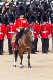 The Colonel's Review 2011: The Field Officer, Lieutenant Colonel L P M Jopp, in front of No. 2 Guard, B Company Scots Guards, behind them the Household Cavalry..
Horse Guards Parade, Westminster,
London SW1,

United Kingdom,
on 04 June 2011 at 11:10, image #114