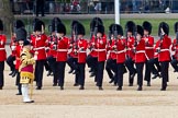 The Colonel's Review 2011: The Escort to the Colour, presenting arms. In front, on the left, Drum Major Stephen Staite..
Horse Guards Parade, Westminster,
London SW1,

United Kingdom,
on 04 June 2011 at 11:27, image #151