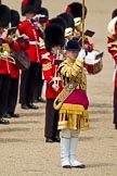 The Colonel's Review 2011: Drum Major Alan Harvey, Irish Guards, leading the Band of the Scots Guards..
Horse Guards Parade, Westminster,
London SW1,

United Kingdom,
on 04 June 2011 at 11:35, image #169