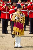 The Colonel's Review 2011: Close-up of Drum Major Stephen Staite, Grenadier Guards, leading the Band of the Grenadier Guards..
Horse Guards Parade, Westminster,
London SW1,

United Kingdom,
on 04 June 2011 at 11:39, image #188