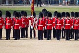 The Colonel's Review 2011: After completing the March Past, the Ensign, Lieutenant Tom Ogilvy, is moving to the front of No. 1 Guard, the Escort to the Colour..
Horse Guards Parade, Westminster,
London SW1,

United Kingdom,
on 04 June 2011 at 11:50, image #223