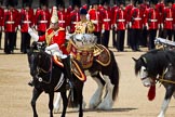 The Colonel's Review 2011: The Director of Music, Major K L Davies, The Life Guards, followed by the two kettle drummers..
Horse Guards Parade, Westminster,
London SW1,

United Kingdom,
on 04 June 2011 at 11:52, image #232