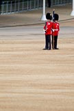 The Major General's Review 2011: Keeper of the Ground from the Scots Guards with the flag marking the position of the guard on the parade ground..
Horse Guards Parade, Westminster,
London SW1,
Greater London,
United Kingdom,
on 28 May 2011 at 10:22, image #32