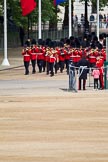 The Major General's Review 2011: Drum Major Scott Fitzgerald, Coldstream Guards, leading the Band of the Coldstream Guards down Horse Guards Road towards the parade ground..
Horse Guards Parade, Westminster,
London SW1,
Greater London,
United Kingdom,
on 28 May 2011 at 10:23, image #34