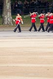 The Major General's Review 2011: Drum Major Stephen Staite, Grenadier Guards, leading the Band of the Grenadier Guards on Horse Guards Road towards the parade ground..
Horse Guards Parade, Westminster,
London SW1,
Greater London,
United Kingdom,
on 28 May 2011 at 10:26, image #40