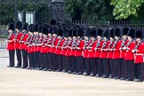 The Major General's Review 2011: No. 2 (?) Guard, B Company Scots Guards, taking up their position on Horse Guards Parade. Behind the gates is St. James's Park..
Horse Guards Parade, Westminster,
London SW1,
Greater London,
United Kingdom,
on 28 May 2011 at 10:28, image #44