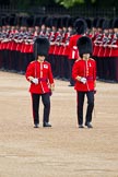 The Major General's Review 2011: The Subalterns, having marched their guards from Wellington Barracks to Horse Guards Parade, now march towards Horse Guards Arch. Here a Lieutenant from No. 7 Company, Coldstream Guards, in front, behind a Captain from 1st Battalion Welsh Guards..
Horse Guards Parade, Westminster,
London SW1,
Greater London,
United Kingdom,
on 28 May 2011 at 10:30, image #49