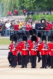 The Major General's Review 2011: No. 1 Guard, 1st Battalion Scots Guards, the Escort for the Colour, getting into position. Behind them, spectators watching from St. James's Park..
Horse Guards Parade, Westminster,
London SW1,
Greater London,
United Kingdom,
on 28 May 2011 at 10:36, image #62