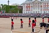 The Major General's Review 2011: Eighteen Officers, three for each Guard, await the order to take post in front of their respective Guards..
Horse Guards Parade, Westminster,
London SW1,
Greater London,
United Kingdom,
on 28 May 2011 at 10:38, image #68