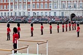 The Major General's Review 2011: Eighteen Officers, three for each Guard, await the order to take post in front of their respective Guards..
Horse Guards Parade, Westminster,
London SW1,
Greater London,
United Kingdom,
on 28 May 2011 at 10:39, image #70