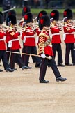 The Major General's Review 2011: Senior Drum Major Major Ben Roberts, Coldstream Guards, leading the Band of the Welsh Guards..
Horse Guards Parade, Westminster,
London SW1,
Greater London,
United Kingdom,
on 28 May 2011 at 11:08, image #132
