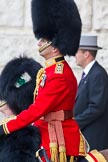 Trooping the Colour 2011: Close-up of the Field Officer in Brigade Waiting, Lieutenant Colonel Lincoln P M Jopp, Scots Guards..
Horse Guards Parade, Westminster,
London SW1,
Greater London,
United Kingdom,
on 11 June 2011 at 10:39, image #65