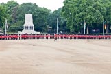 Trooping the Colour 2011: No. 2 to No. 5 Guards Divisions at the beginning of the parade, with the Guards Memorial and St. James's Park behind the guards on Horse Guards Parade..
Horse Guards Parade, Westminster,
London SW1,
Greater London,
United Kingdom,
on 11 June 2011 at 10:42, image #70