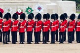 Trooping the Colour 2011: No. 3 Guard, F Company Scots Guards, in front of the Guards Memorial, mounting bayonets..
Horse Guards Parade, Westminster,
London SW1,
Greater London,
United Kingdom,
on 11 June 2011 at 10:43, image #73