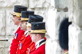 Trooping the Colour 2011: Footmen from the Royal Mews await the arrival of Her Majesty The Queen at the start of The Queen's Birthday Parade..
Horse Guards Parade, Westminster,
London SW1,
Greater London,
United Kingdom,
on 11 June 2011 at 10:57, image #104