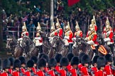 Trooping the Colour 2011: Following the Mounted Band of the Household Cavalry, the First Division of the Souvereign's Escort, The Life Guards, approaches Horse Guards Parade..
Horse Guards Parade, Westminster,
London SW1,
Greater London,
United Kingdom,
on 11 June 2011 at 10:57, image #105