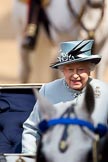 Trooping the Colour 2011: HM The Queen, back in the ivory mounted phaeton, for the Inspection of the Line..
Horse Guards Parade, Westminster,
London SW1,
Greater London,
United Kingdom,
on 11 June 2011 at 11:01, image #143