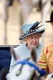 Trooping the Colour 2011: HM The Queen, back in the ivory mounted phaeton, for the Inspection of the Line..
Horse Guards Parade, Westminster,
London SW1,
Greater London,
United Kingdom,
on 11 June 2011 at 11:02, image #145