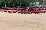 Trooping the Colour 2011: The Massed Bands, in the process of changing direction, lead by their Drum Majors..
Horse Guards Parade, Westminster,
London SW1,
Greater London,
United Kingdom,
on 11 June 2011 at 11:11, image #183