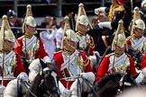 Trooping the Colour 2011: The Household Cavalry on their way around the parade ground, lead by The Life Guards..
Horse Guards Parade, Westminster,
London SW1,
Greater London,
United Kingdom,
on 11 June 2011 at 11:55, image #336