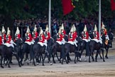 Trooping the Colour 2011: Marching off - the Household Cavalry, here The Life Guards, leaving Horse Guards Parade towards The Mall..
Horse Guards Parade, Westminster,
London SW1,
Greater London,
United Kingdom,
on 11 June 2011 at 12:06, image #389