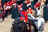 Trooping the Colour 2011: The end of the parade. The ivory mounted phaeton with HRH Prince Philip, The Duke of Edinburgh, and HM The Queen, followed by HRH Prince Charles, The Prince of Wales, leaving Horse Guards Parade on their way to Buckingham Palace via The Mall..
Horse Guards Parade, Westminster,
London SW1,
Greater London,
United Kingdom,
on 11 June 2011 at 12:10, image #417