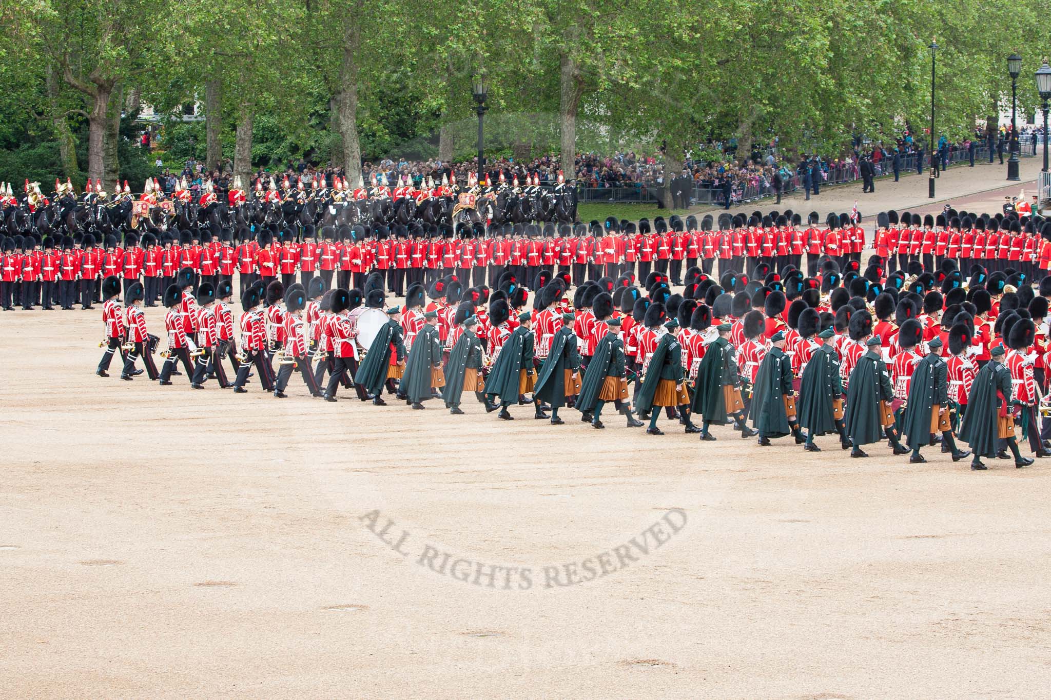 The Colonel's Review 2012: Massed Bands marching during the Massed Bands Troop..
Horse Guards Parade, Westminster,
London SW1,

United Kingdom,
on 09 June 2012 at 11:08, image #215