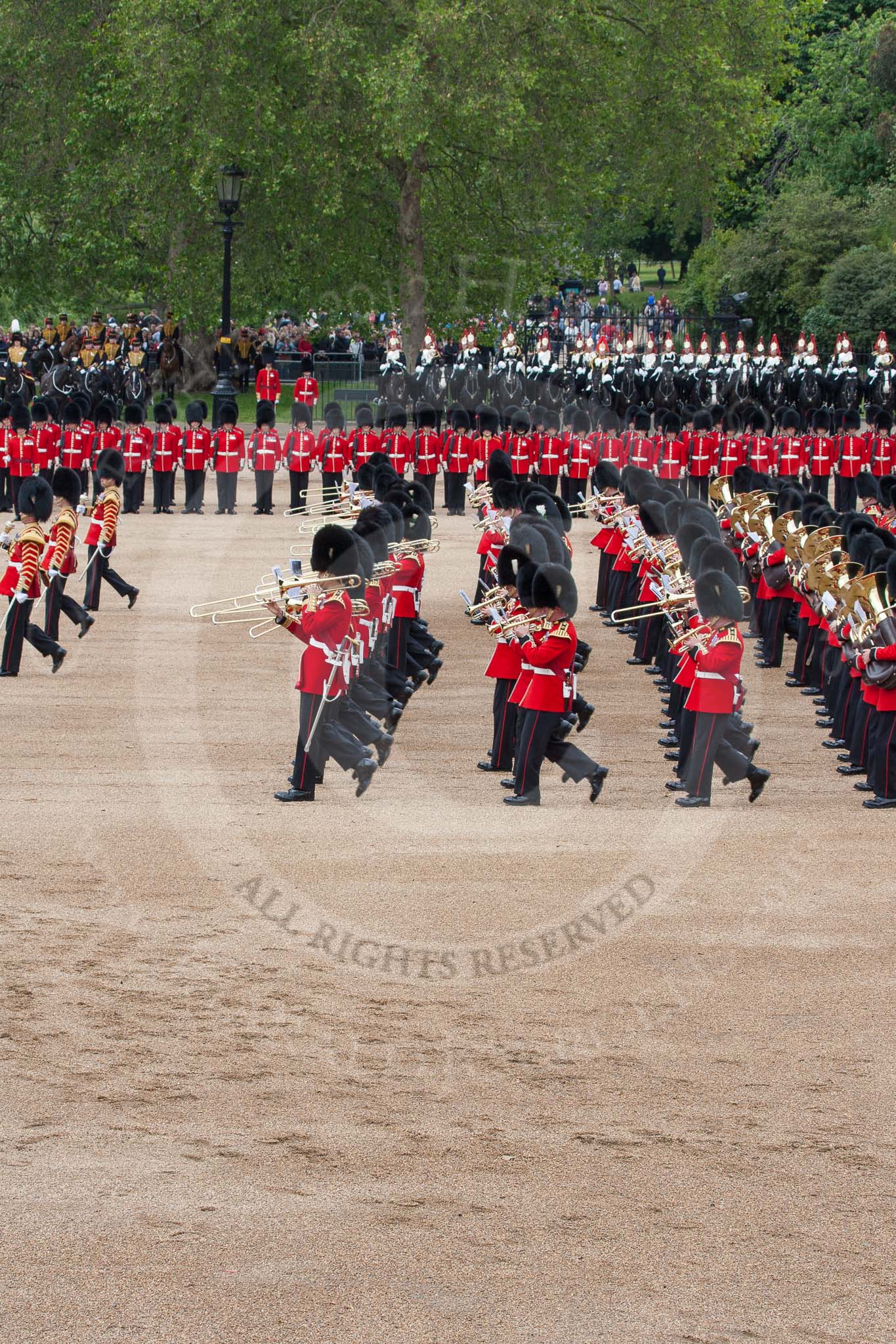 The Colonel's Review 2012: The Massed Bands Troop..
Horse Guards Parade, Westminster,
London SW1,

United Kingdom,
on 09 June 2012 at 11:10, image #232